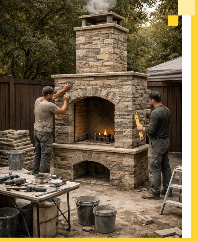 Проектирование и установка уличных каминов в Гусе-Хрустальном