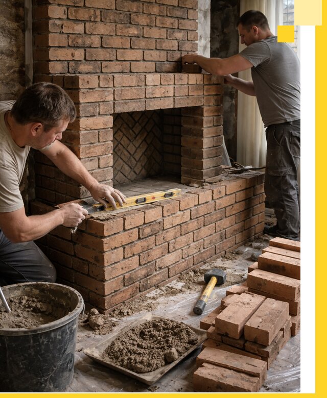 Изготовление и установка кирпичных каминов в Гусе-Хрустальном