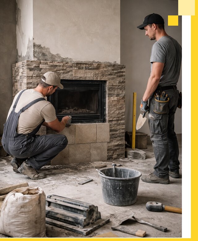 Камины под ключ в Гусе-Хрустальном: проект, изготовление и монтаж