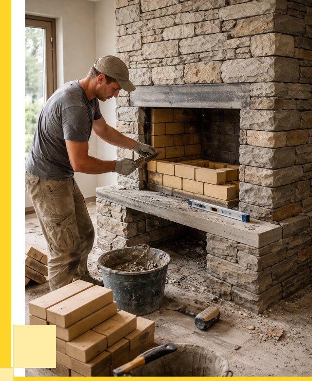 Кладка каминов и камина в Гусе-Хрустальном от 26745 р. ЭриданГсь