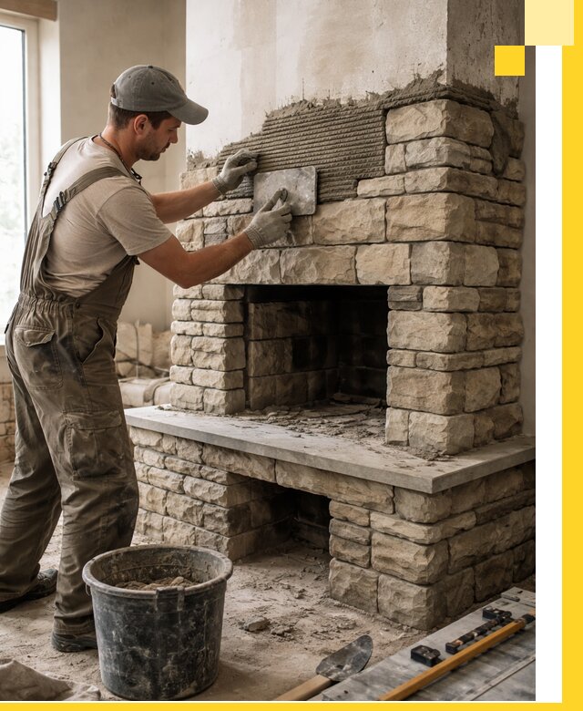 Строительство каминов под ключ в Гусе-Хрустальном от проектирования до монтажа