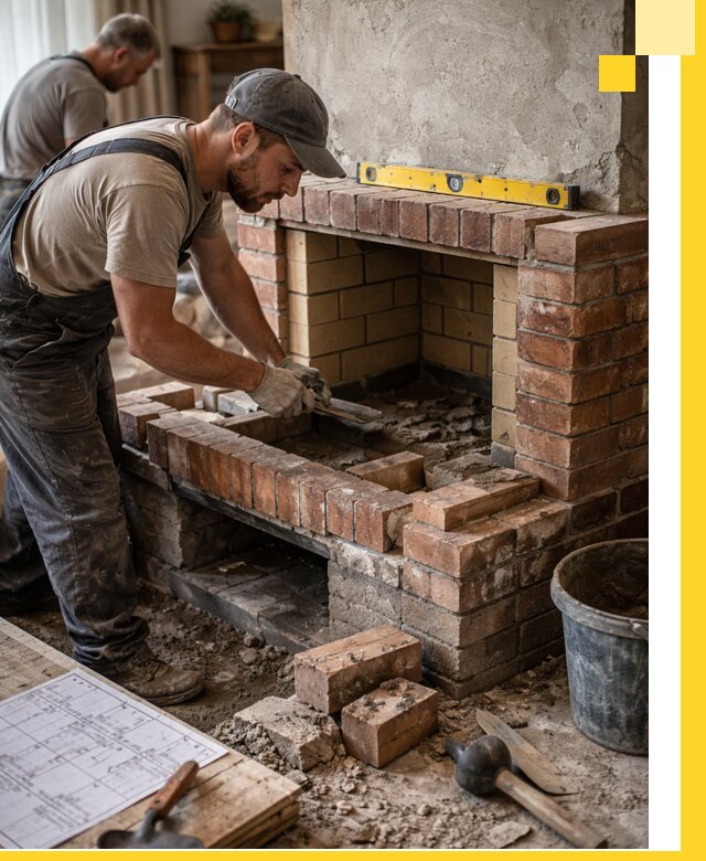 Изготовление и установка каминопечей под ключ в Гусе-Хрустальном