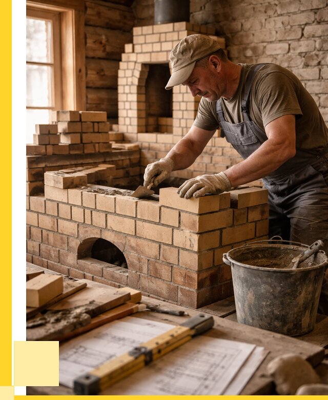 Кладка печей из кирпича в Гусе-Хрустальном цены от 32094 р. - ЭриданГсь