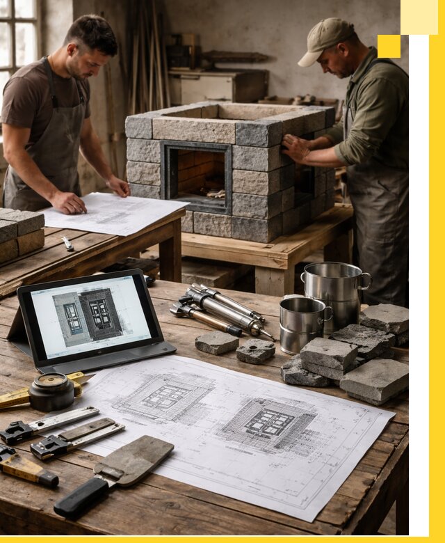 Разработка проектов печей с согласованием и монтажом в Гусе-Хрустальном