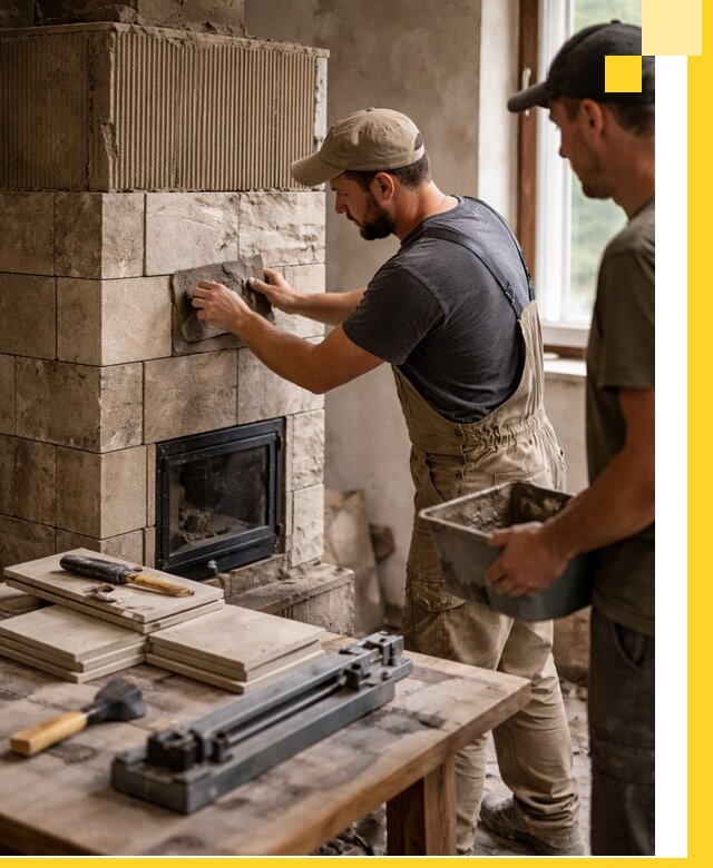 Профессиональная облицовка печей в Гусе-Хрустальном: керамика и камень