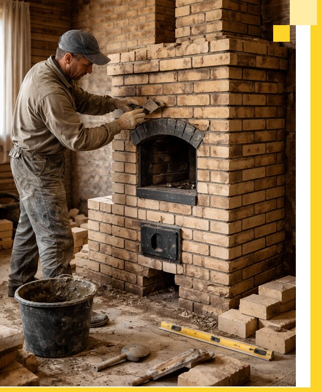 Кирпичные печи под ключ в Гусе-Хрустальном: проектирование и кладка