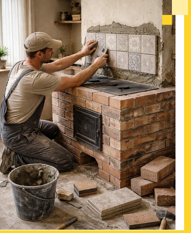 Печи с плитой на заказ монтаж гарантия и сервис в Гусе-Хрустальном