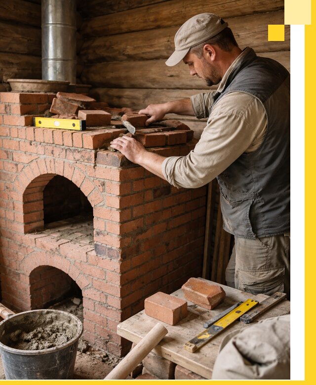 Изготовление и установка русских печей в Гусе-Хрустальном под ключ