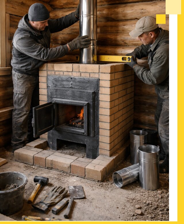 Проектирование, изготовление и установка банных печей в Гусе-Хрустальном