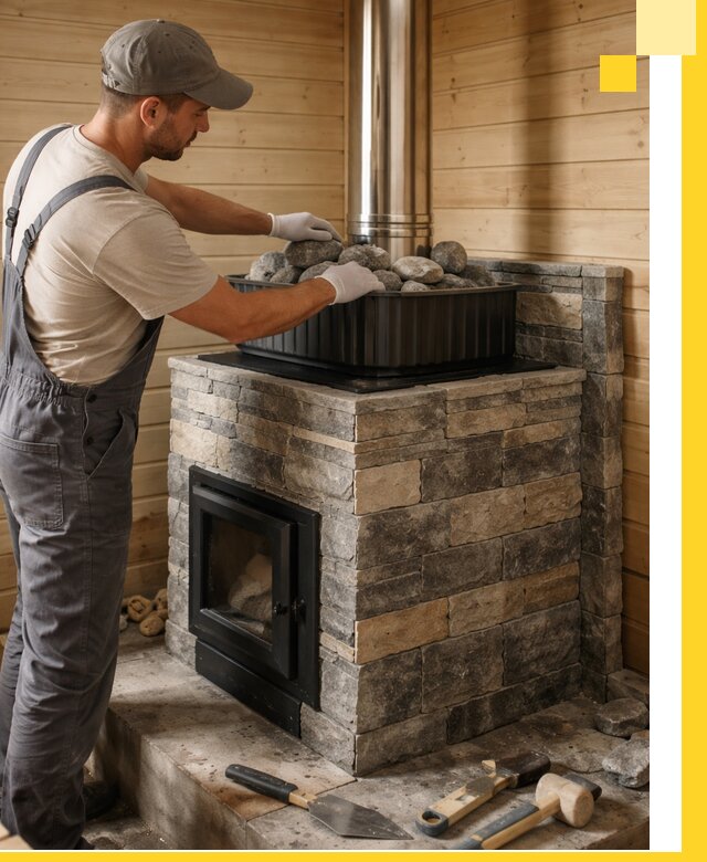 Печи для парной в Гусе-Хрустальном, производство, монтаж и обслуживание