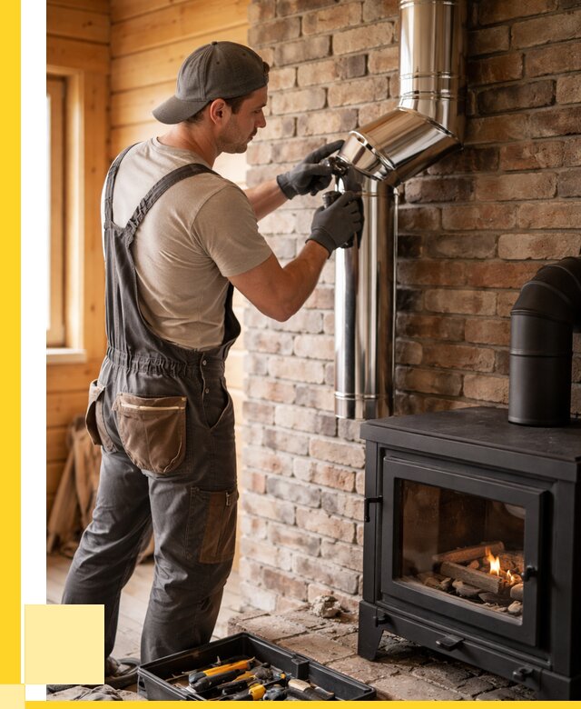 Монтаж дымоходов для печей в Гусе-Хрустальном от 8024 р. | ЭриданГсь