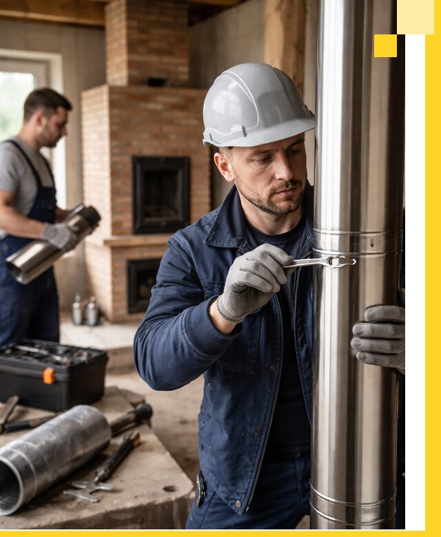 Профессиональный монтаж дымоходов для печей в Гусе-Хрустальном