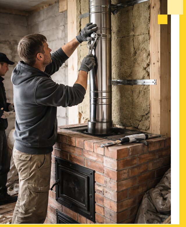 Изготовление и монтаж печей и дымоходов под ключ в Гусе-Хрустальном