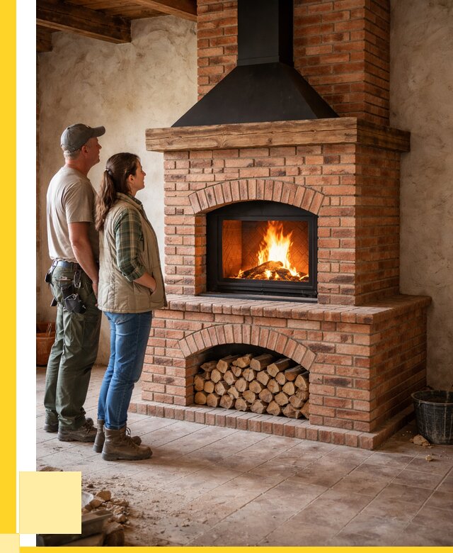 Печи камины из кирпича в Гусе-Хрустальном от 128376 р. | ЭриданГсь