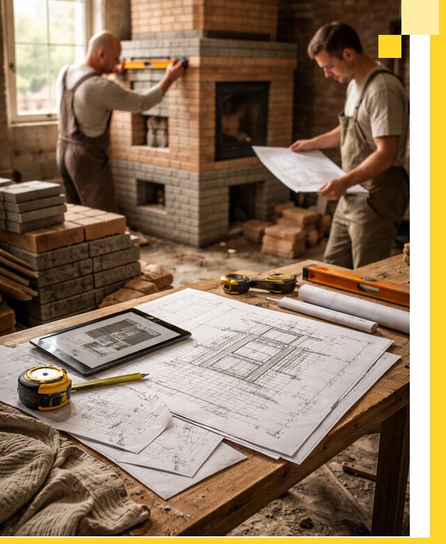 Проекты печей и каминов с индивидуальным дизайном в Гусе-Хрустальном