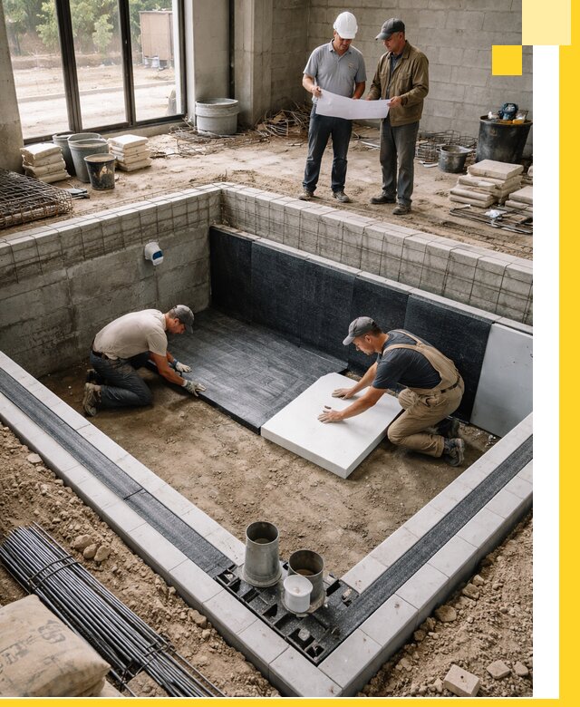 Проекты частных и общественных бассейнов под ключ в Гусе-Хрустальном