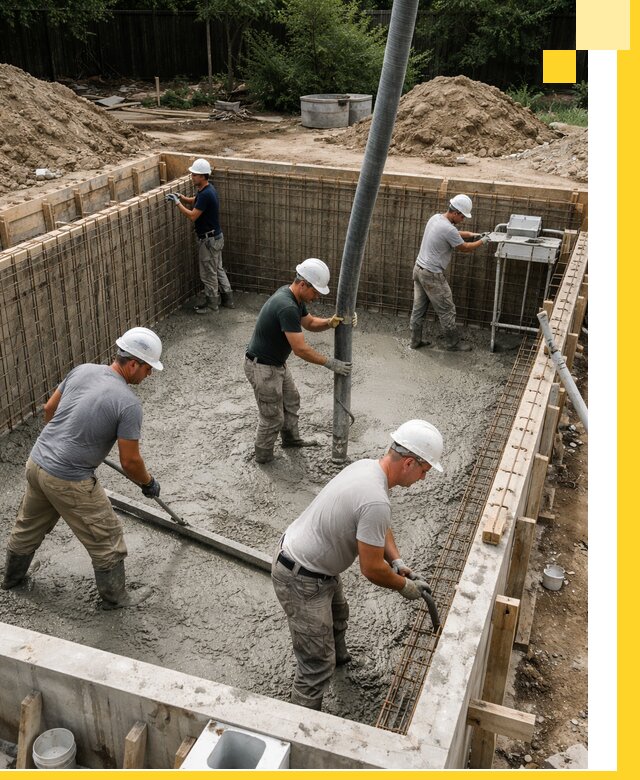 Строительство бетонных бассейнов под ключ в Гусе-Хрустальном