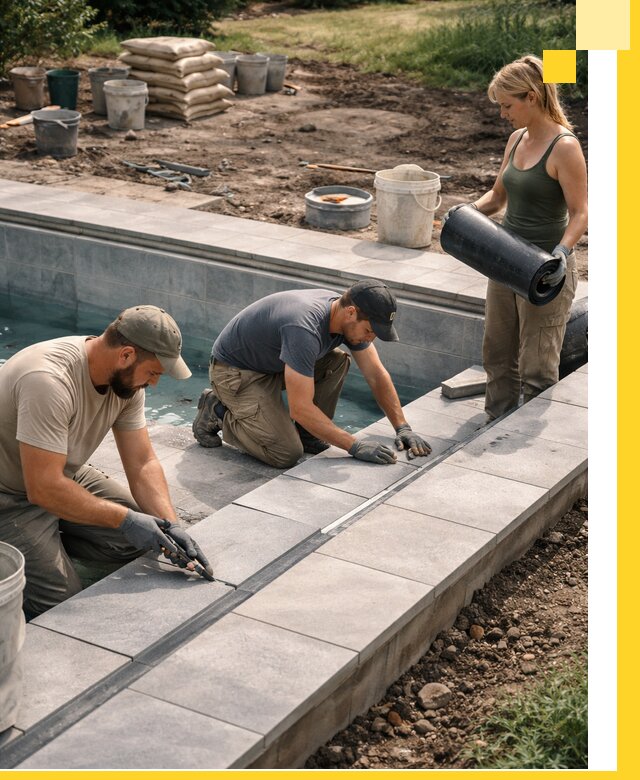 Строительство и монтаж уличных бассейнов под ключ в Гусе-Хрустальном