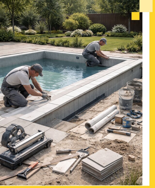 Строительство открытых бассейнов под ключ в Гусе-Хрустальном профессионально