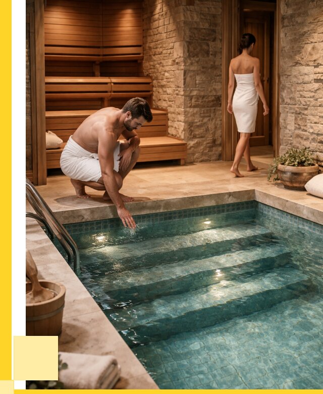 Сауна с бассейном под ключ в Гусе-Хрустальном от 128376 р., ЭриданГсь