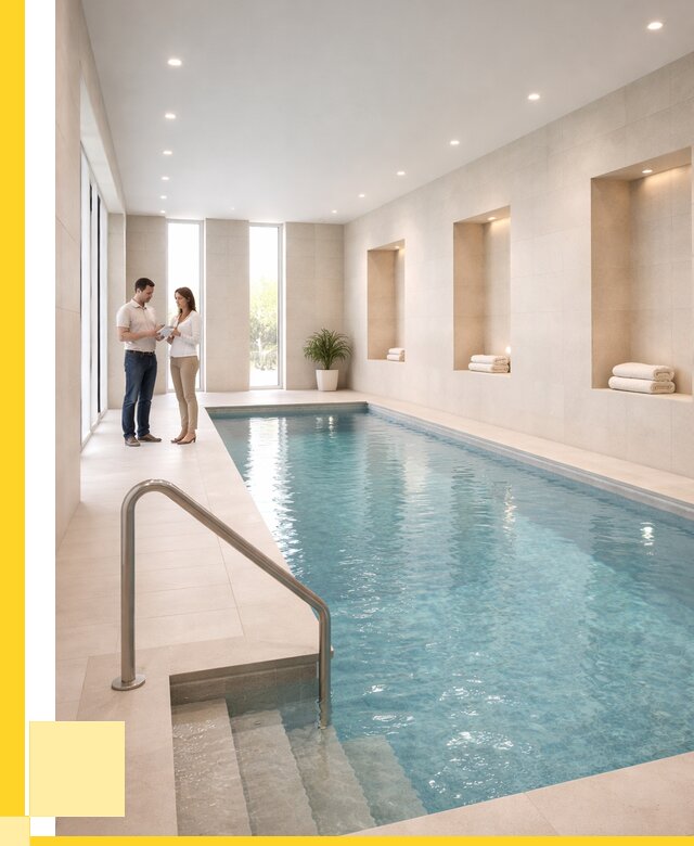 Бассейны в помещении под ключ в Гусе-Хрустальном от 1604700 р. | ЭриданГсь