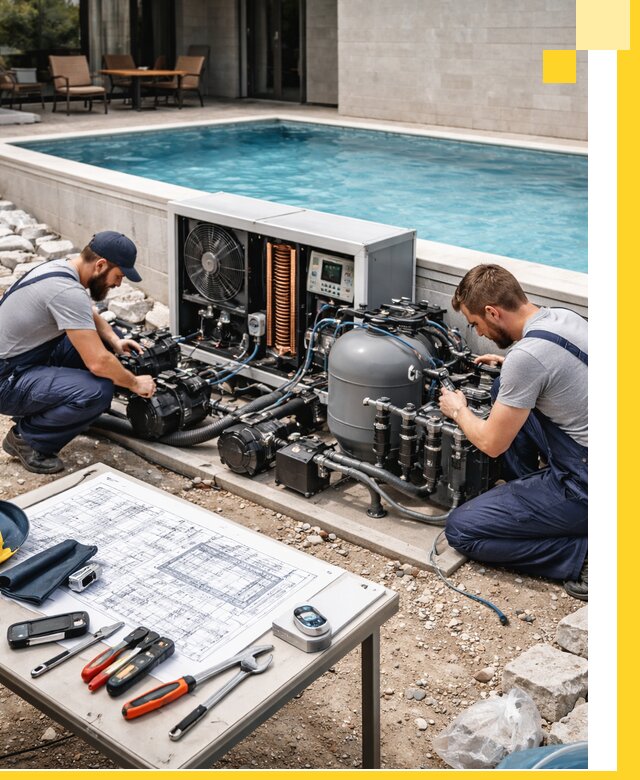 Проектирование и монтаж бассейнов с подогревом в Гусе-Хрустальном