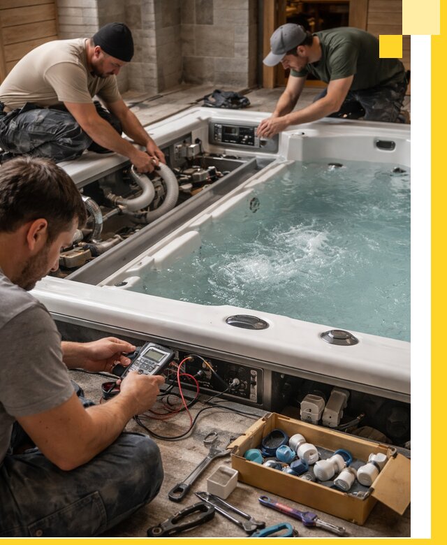 Гидромассажные бассейны под ключ в Гусе-Хрустальном, дизайн и монтаж