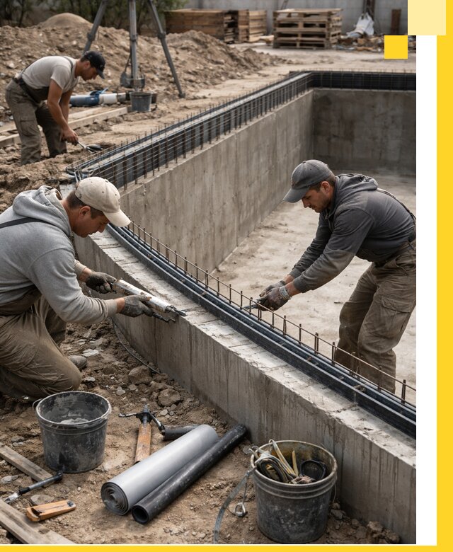 Качественный монтаж чаши бассейна в Гусе-Хрустальном под ключ с гарантией