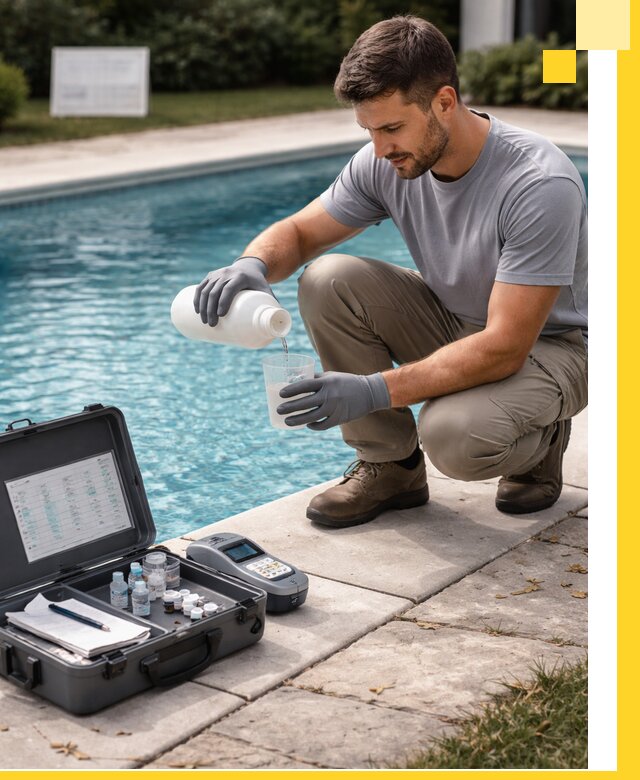 Профессиональная дезинфекция воды в бассейне в Гусе-Хрустальном