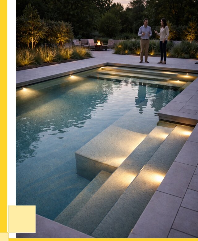 Освещение бассейнов в Гусе-Хрустальном под ключ от 26745 р. | ЭриданГсь