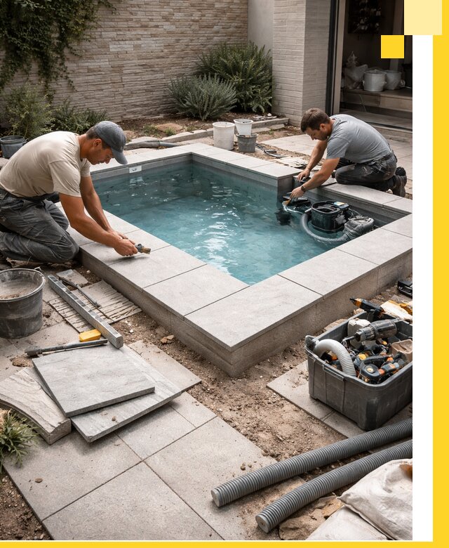 Мини бассейны под ключ в Гусе-Хрустальном, дизайн и установка