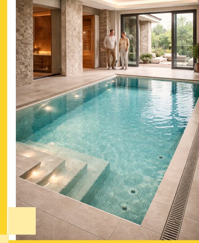 Бассейн во дворе в Гусе-Хрустальном: проект, отделка от 1283760 р. | ЭриданГсь