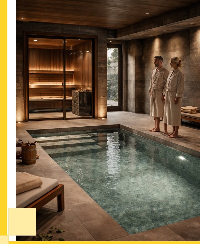 Сауна с большим бассейном в Гусе-Хрустальном от 1283760 р. ЭриданГсь