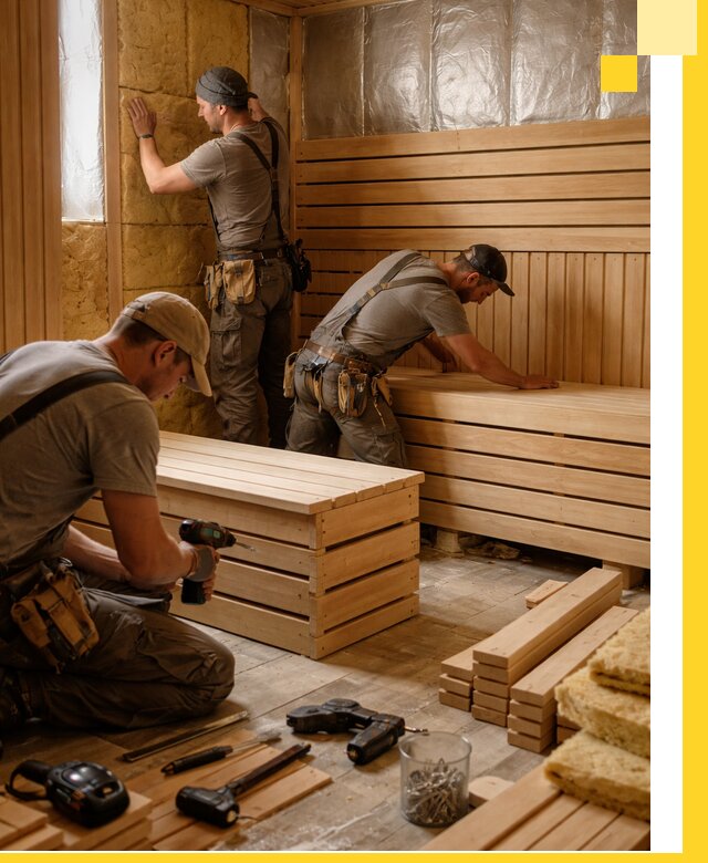 Профессиональное строительство саун под ключ в Гусе-Хрустальном