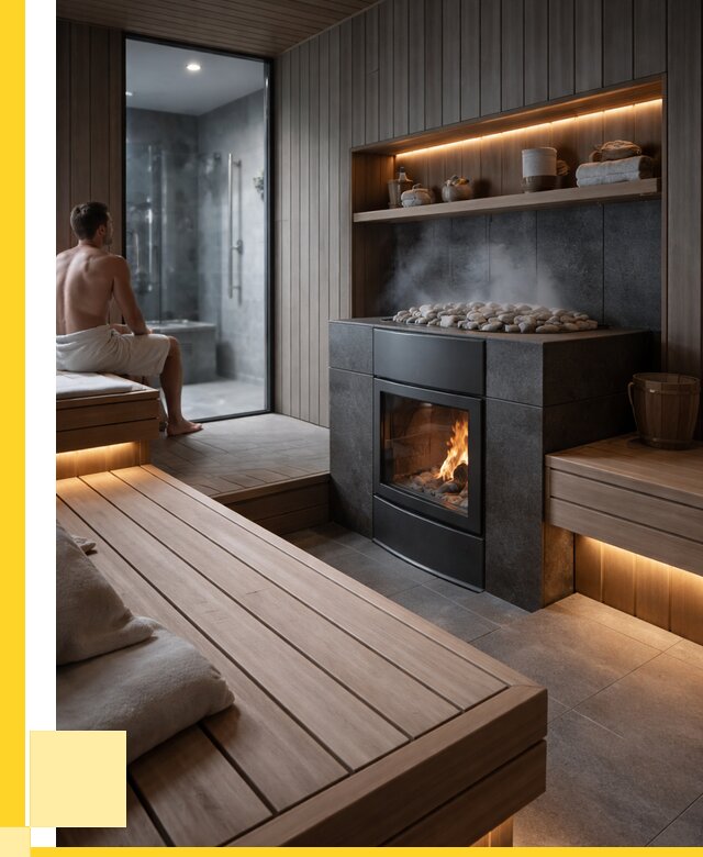 Проект сауны в частном доме в Гусе-Хрустальном от 37443 р. | ЭриданГсь
