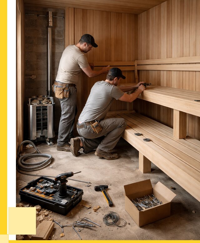 Монтаж саун под ключ в Гусе-Хрустальном от 128376 р. | ЭриданГсь