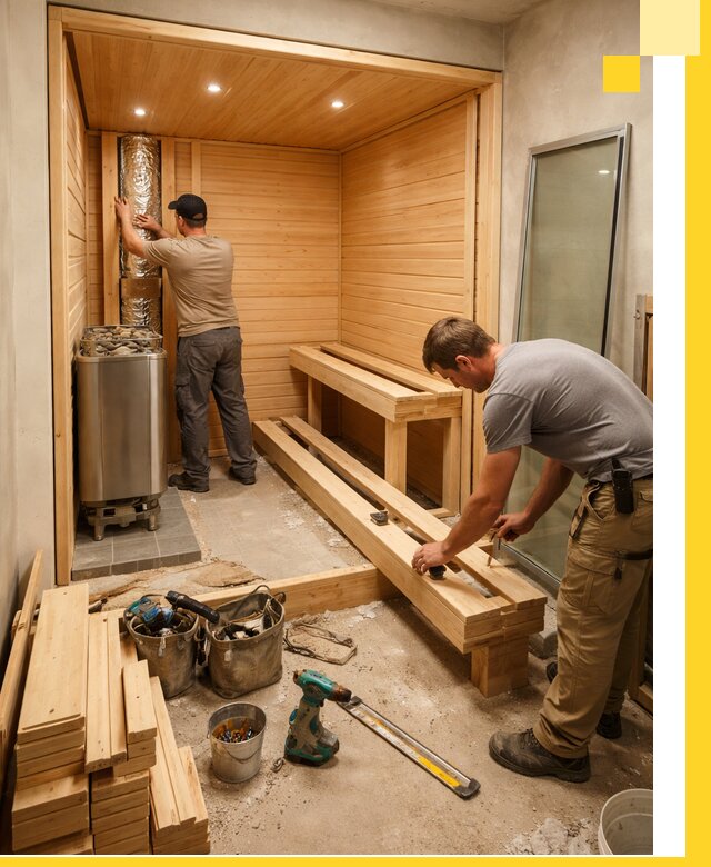 Проектирование и установка домашних саун под ключ в Гусе-Хрустальном