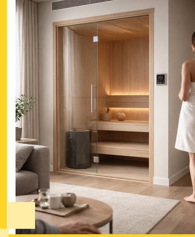 Сауна в квартире под ключ в Гусе-Хрустальном от 128376 р. ЭриданГсь