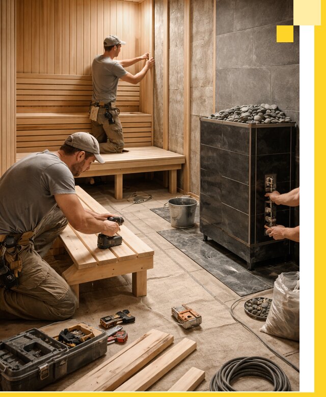 Дизайн и строительство интерьерных саун под ключ в Гусе-Хрустальном