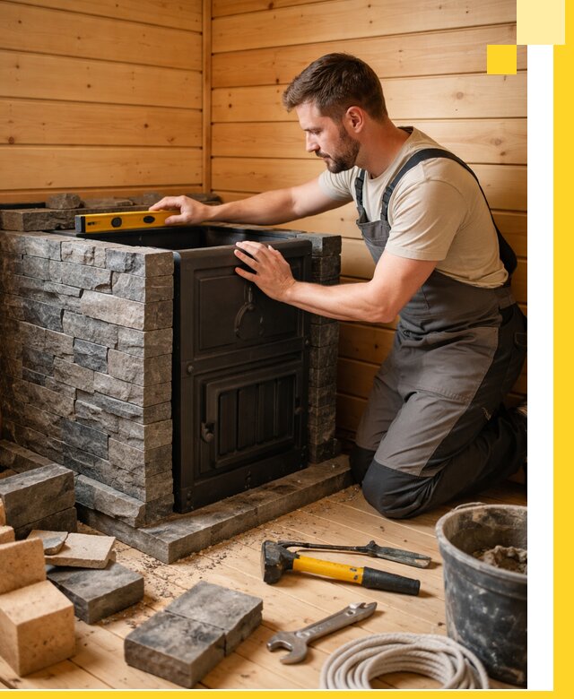 Производство и установка печей для саун под ключ в Гусе-Хрустальном