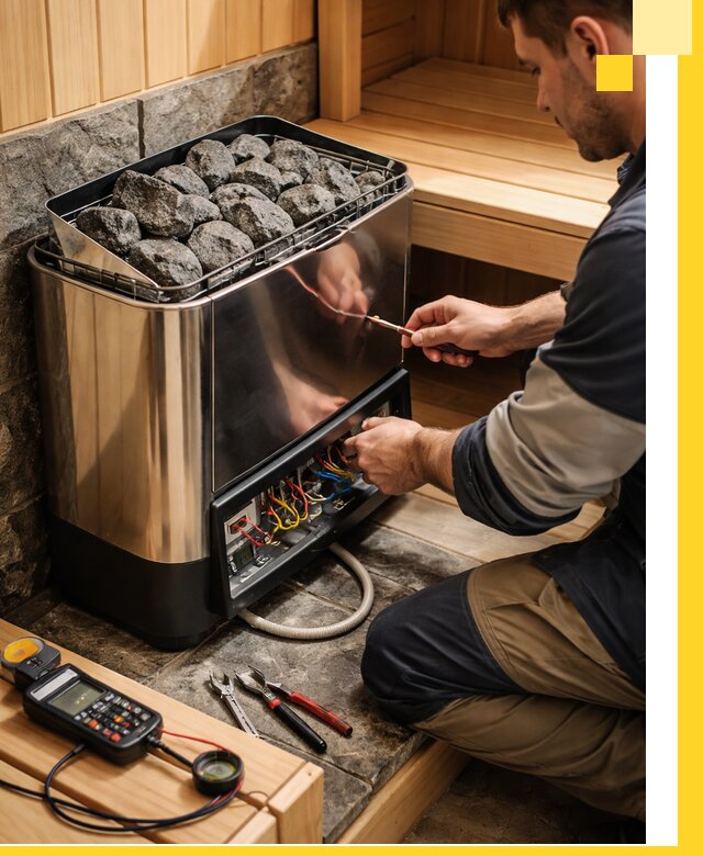 Продажа и установка электрокаменок для саун в Гусе-Хрустальном