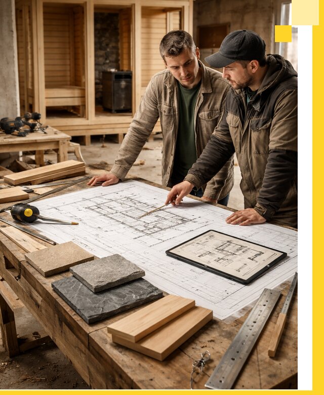 Проекты бань под ключ и планы строительства в Гусе-Хрустальном