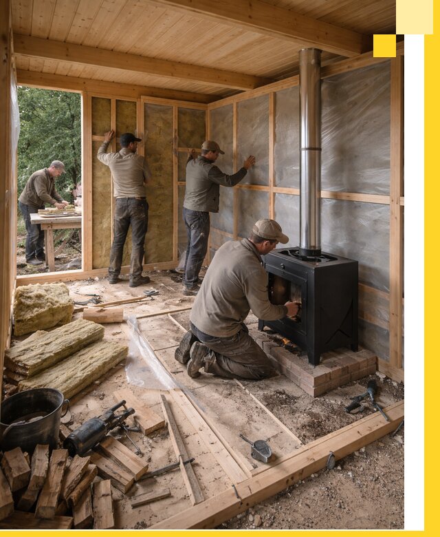 Профессиональный монтаж бань под ключ в Гусе-Хрустальном для дома