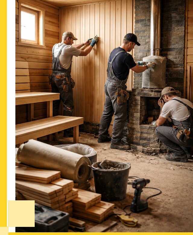 Ремонт бань под ключ в Гусе-Хрустальном от 48141 р. | ЭриданГсь