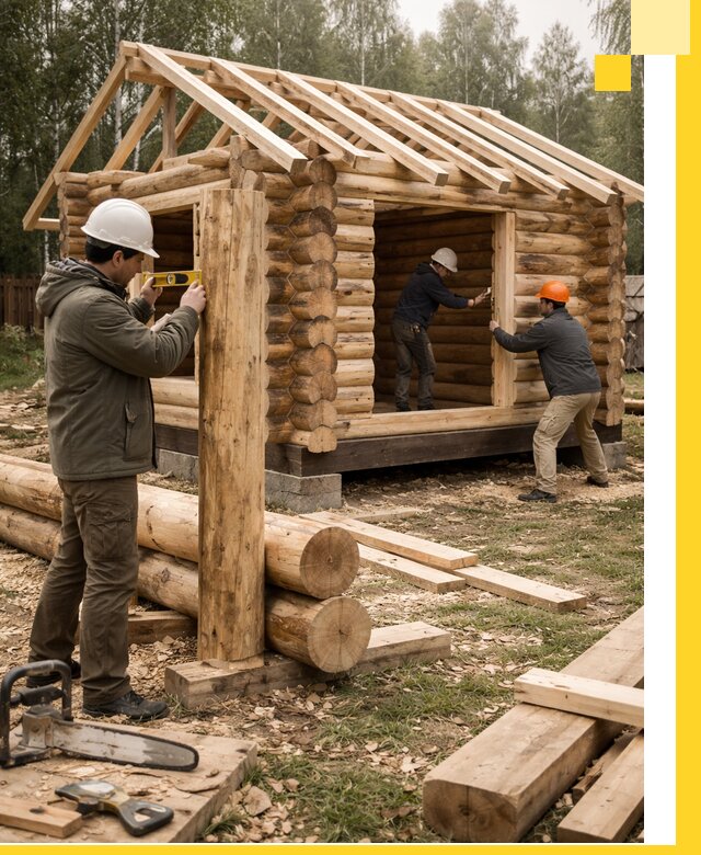 Строительство бань для дачи под ключ в Гусе-Хрустальном с доставкой и монтажом