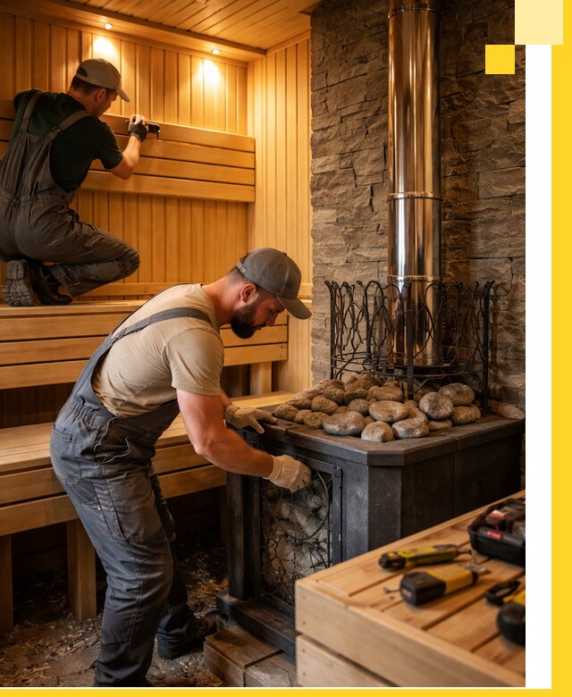 Комплексный дизайн бань, саун и зон отдыха в Гусе-Хрустальном