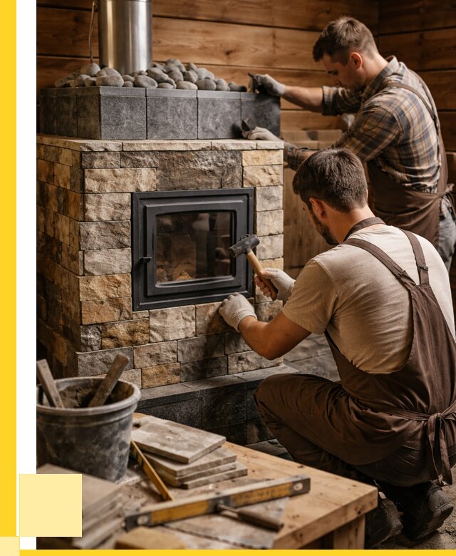 Облицовка банной печи в Гусе-Хрустальном от 16047 р. | ЭриданГсь