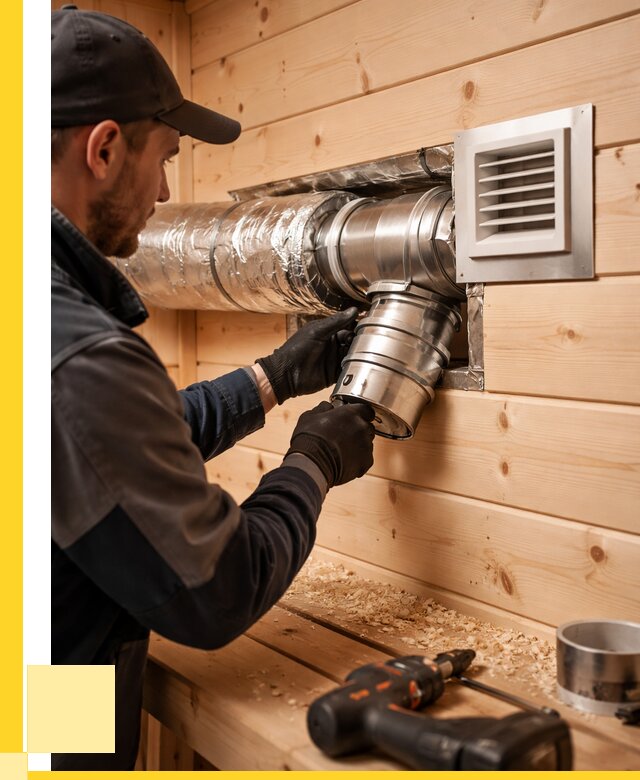 Монтаж вентиляции бани в Гусе-Хрустальном от 12838 р. | ЭриданГсь