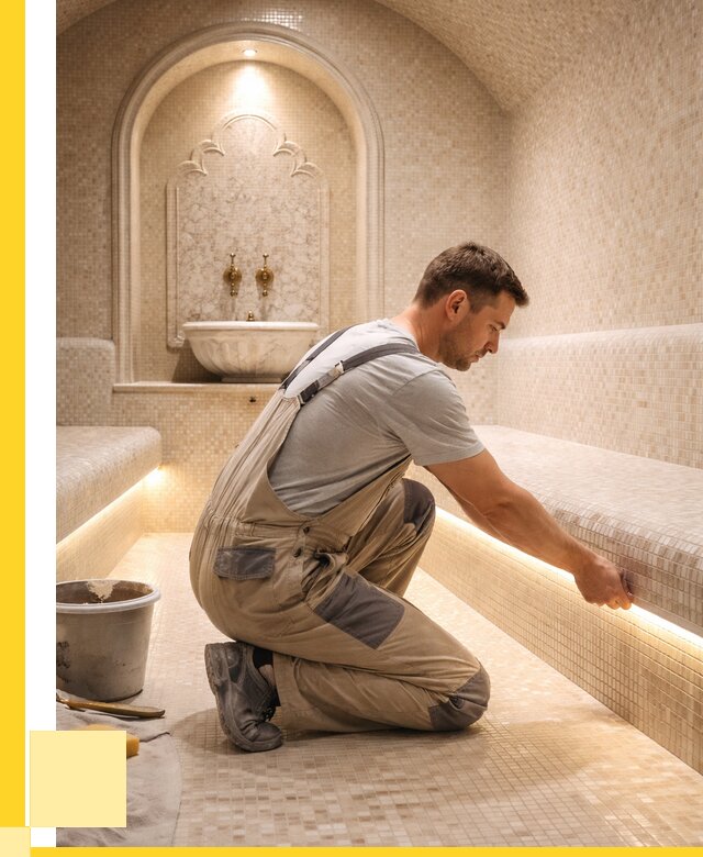 Отделка хамамов под ключ в Гусе-Хрустальном от 5884 р. | ЭриданГсь