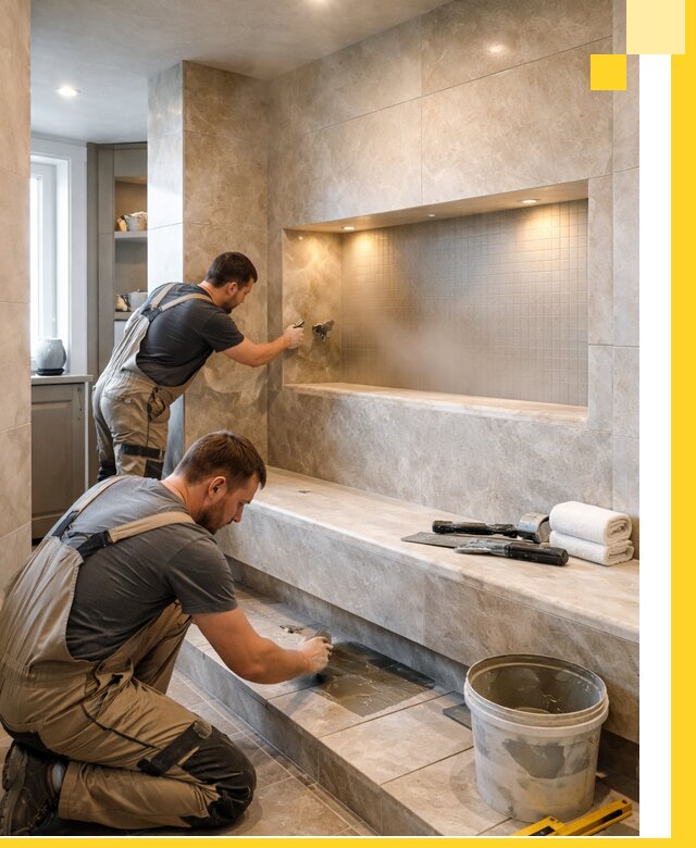 Профессиональное строительство хамама в квартире в Гусе-Хрустальном